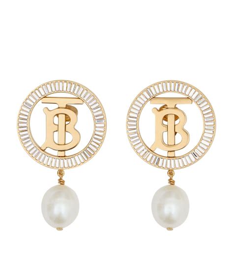 burberry d ring small|burberry clip on earrings.